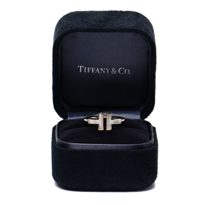 Tiffany 18K Rose Gold Mother of Pearl T Wire Ring 49 5 5 of 5
