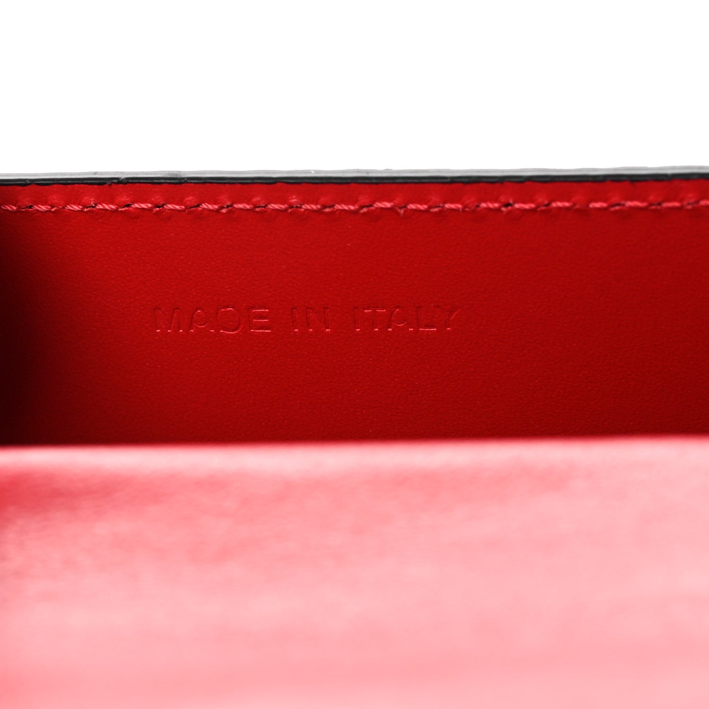 Calfskin Jurassic Embossed Elisa Ankle Wallet Black