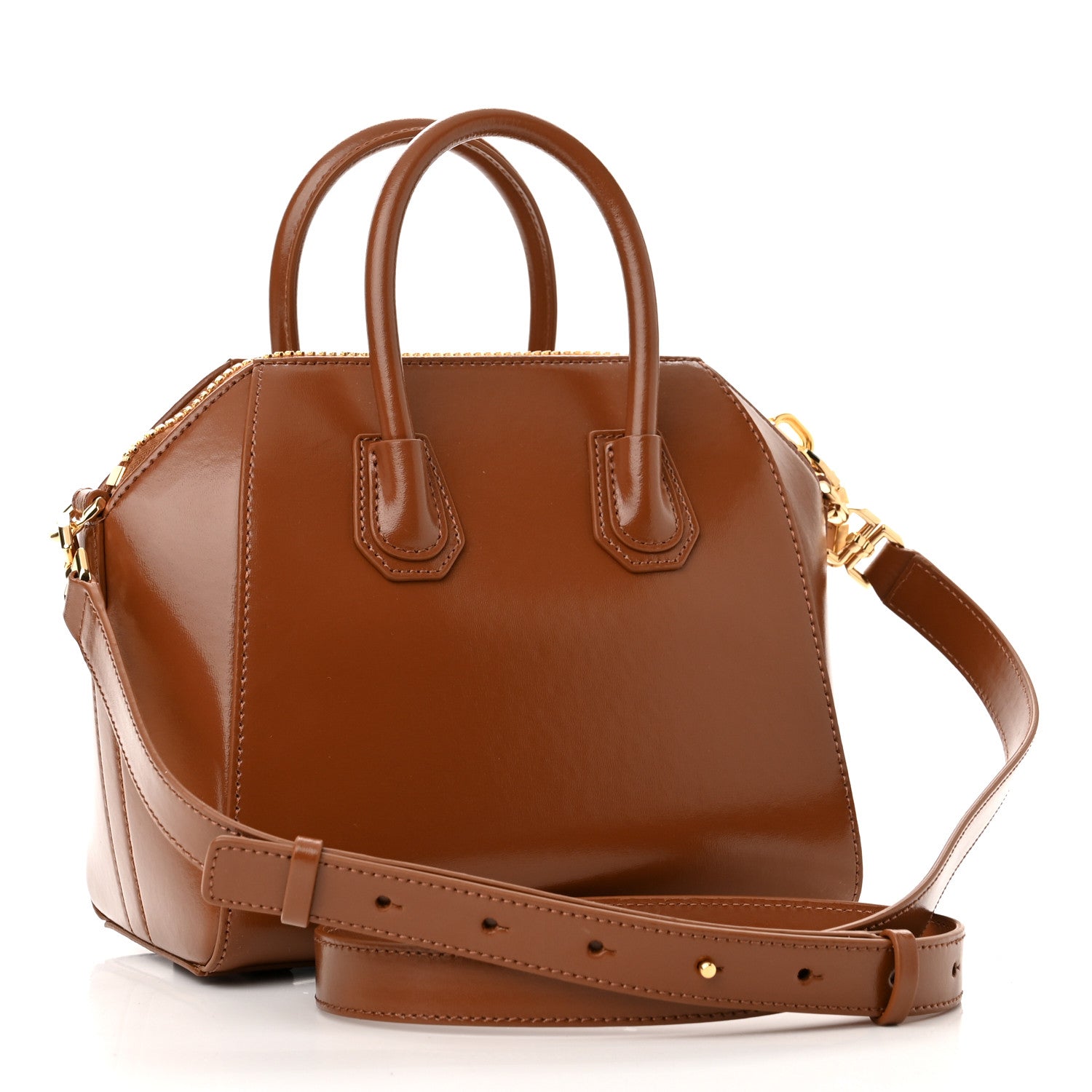 Givenchy Shiny Lord Calfskin Mini Antigona Camel 3 of 10