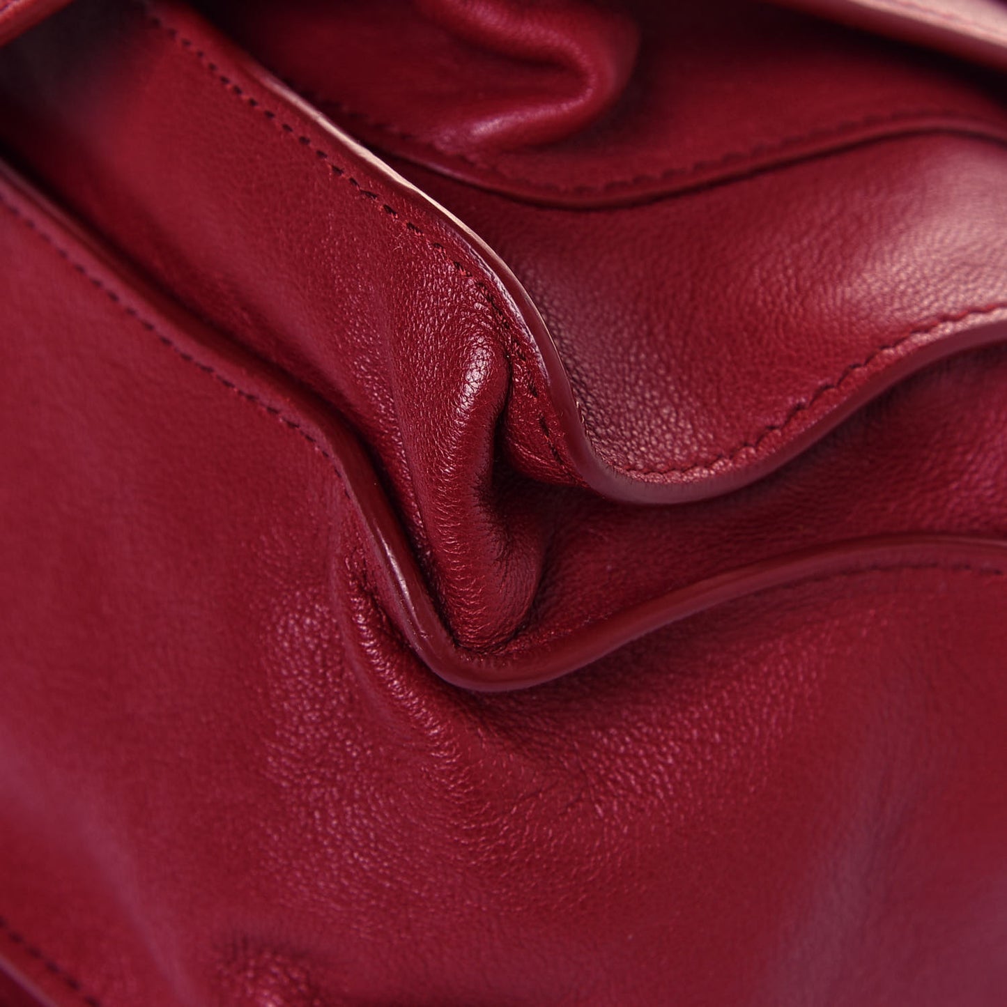 Lambskin Medium PS1 Satchel Red