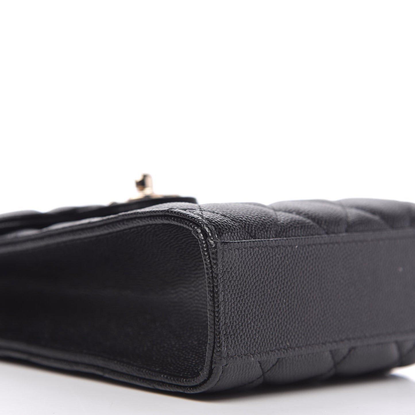 Caviar Quilted Classic Phone Holder Black