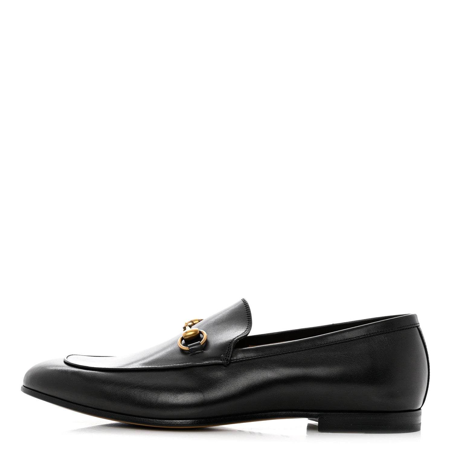 Gucci Calfskin Horsebit Mens Jordaan Loafers 10.5 Black 1 of 12