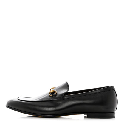 Gucci Calfskin Horsebit Mens Jordaan Loafers 10.5 Black 1 of 12