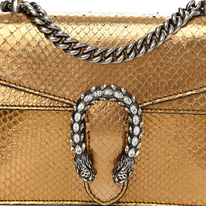 Gucci Snakeskin Mini Dionysus Shoulder Bag Gold 8 of 16