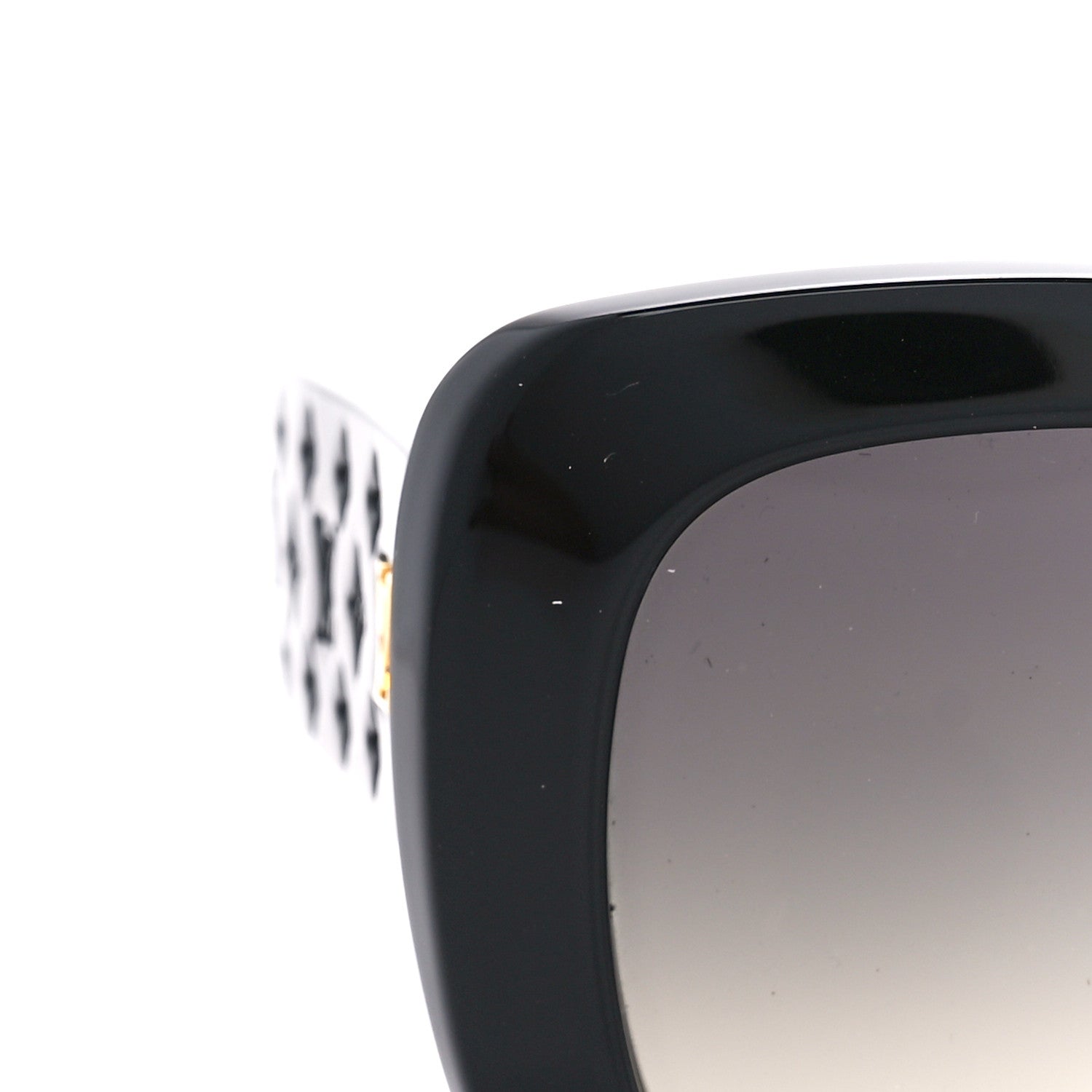 Louis Vuitton Acetate LV Empreinte Square Sunglasses Z1611E Black 9 of 10
