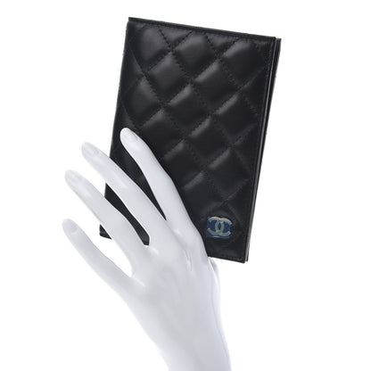 Chanel Lambskin Quilted Passport Holder Black 2 of 8