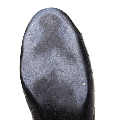 Chanel Lambskin Patent Quilted Chain Mules 37.5 Black 8 of 16