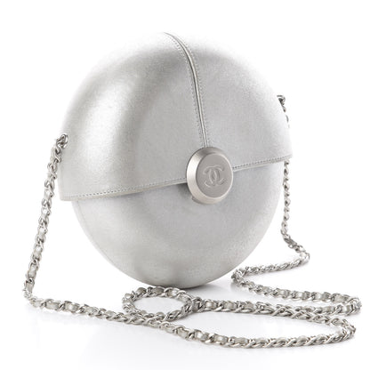 Chanel Metallic Lambskin Evening In the Air Bag Silver 2 of 9