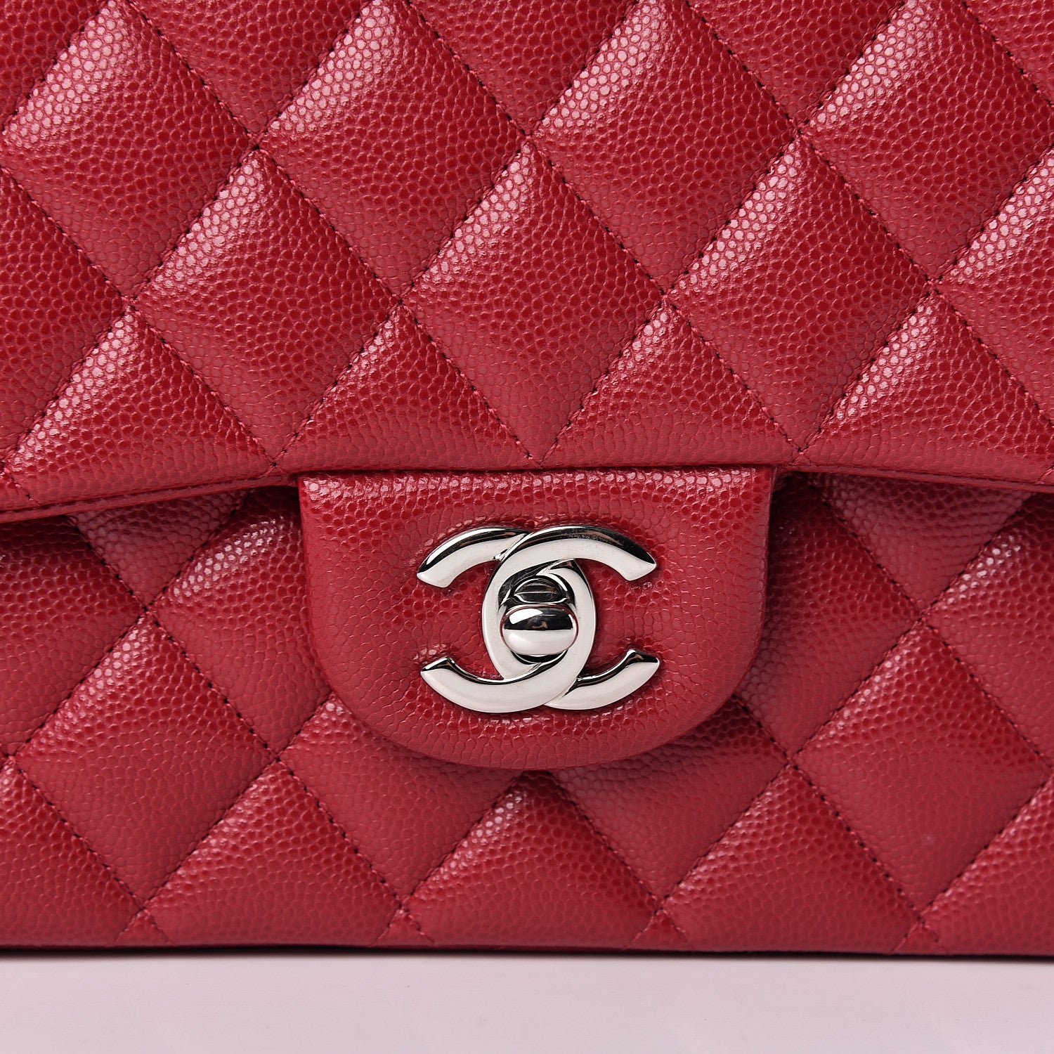 Chanel Caviar Quilted Medium Double Flap Pink 8 of 11