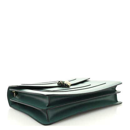Bulgari Calfskin Serpenti Forever Shoulder Bag Emerald Green 5 of 12