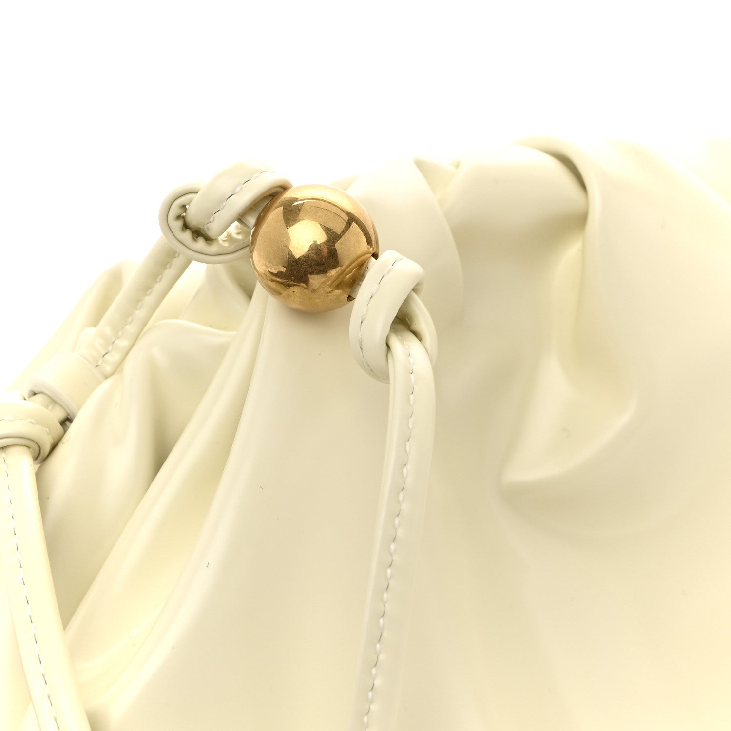 Bottega Veneta Patent Mini Pouch Chalk 1779213 – FASHIONPHILE