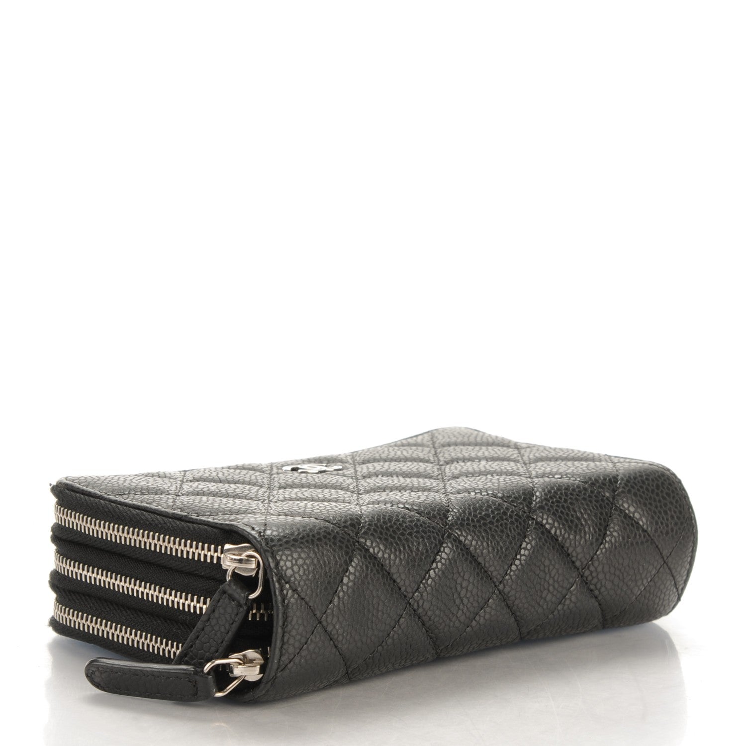 Chanel Caviar Quilted Zip Around Phone Holder Black 4 of 7
