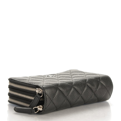 Chanel Caviar Quilted Zip Around Phone Holder Black 4 of 7
