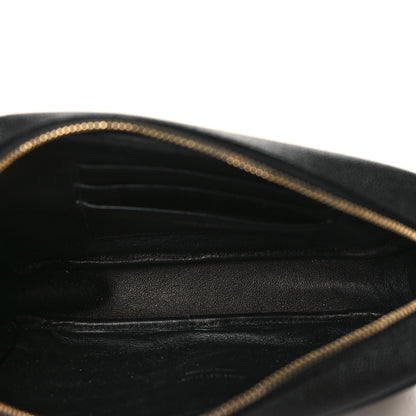 Saint Laurent Grain De Poudre Matelasse Monogram Mini Lou Camera Bag Black 5 of 9