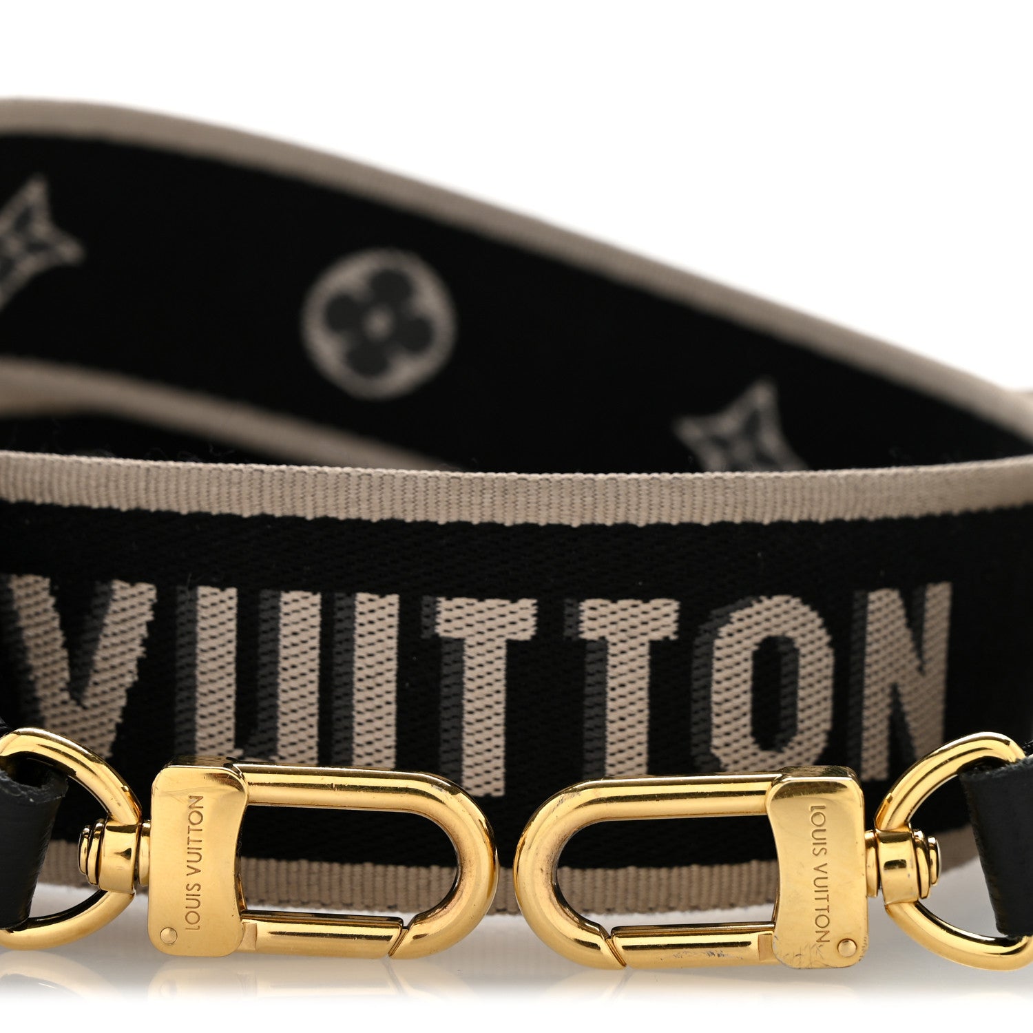 Louis Vuitton Jacquard Diane Shoulder Strap  Black Ivory 3 of 5