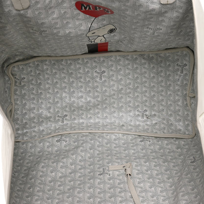 Goyard X PEANUTS Goyardine Reversible Anjou GM White 9 of 18