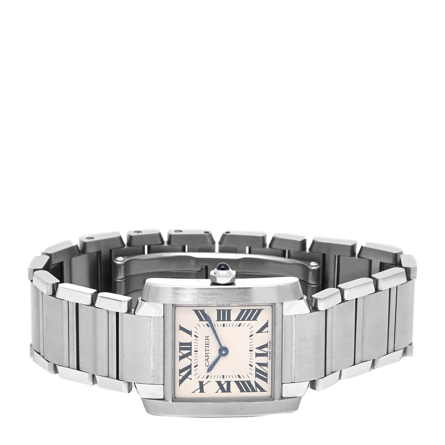 Stainless Steel 25mm Tank Francaise Quartz Watch