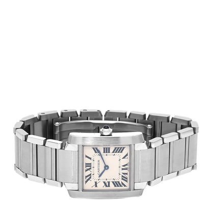 Cartier Stainless Steel 25mm Tank Francaise Quartz Watch 2 of 5