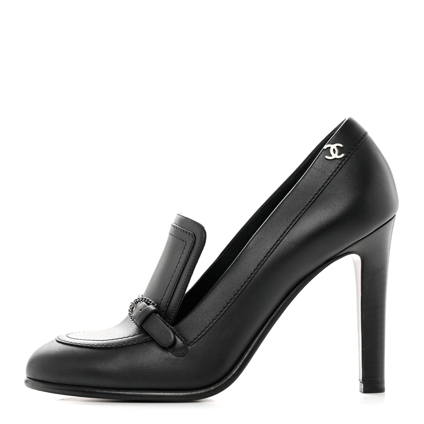 Calfskin Buckle Pumps 37 Black