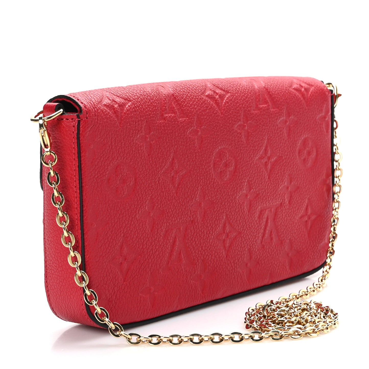 Empreinte Pochette Felicie Chain Wallet Scarlet