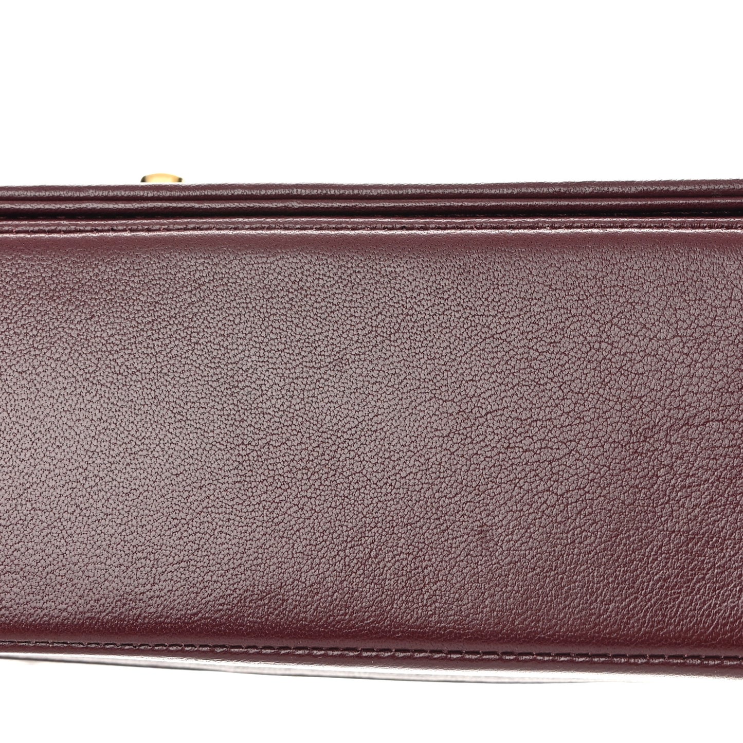 Sheepskin Quilted Vintage Mademoiselle Flap Dark Red