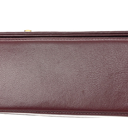 Chanel Sheepskin Quilted Vintage Mademoiselle Flap Dark Red 17 of 20