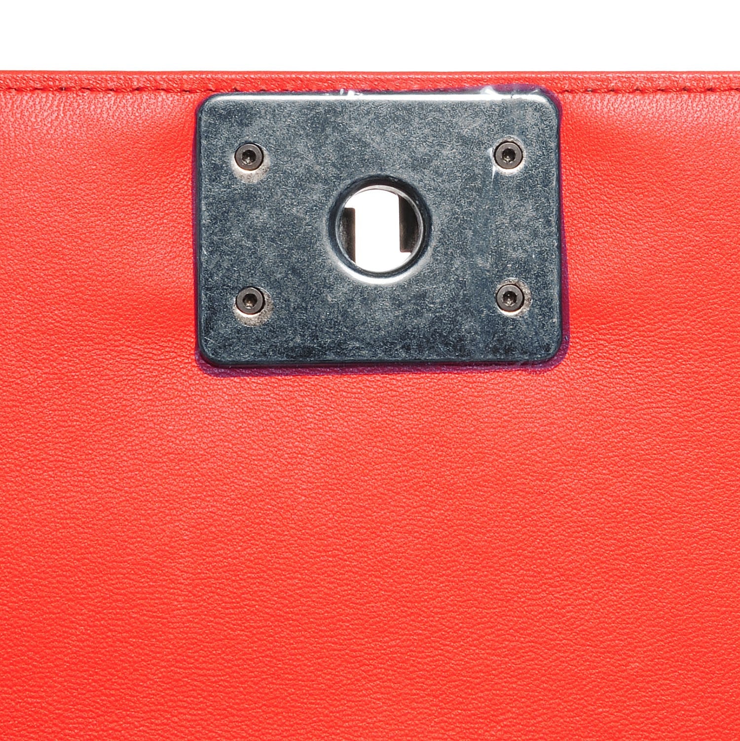 Chanel Wrinkled Lambskin Chevron Quilted Medium Boy Flap Red 5 of 8