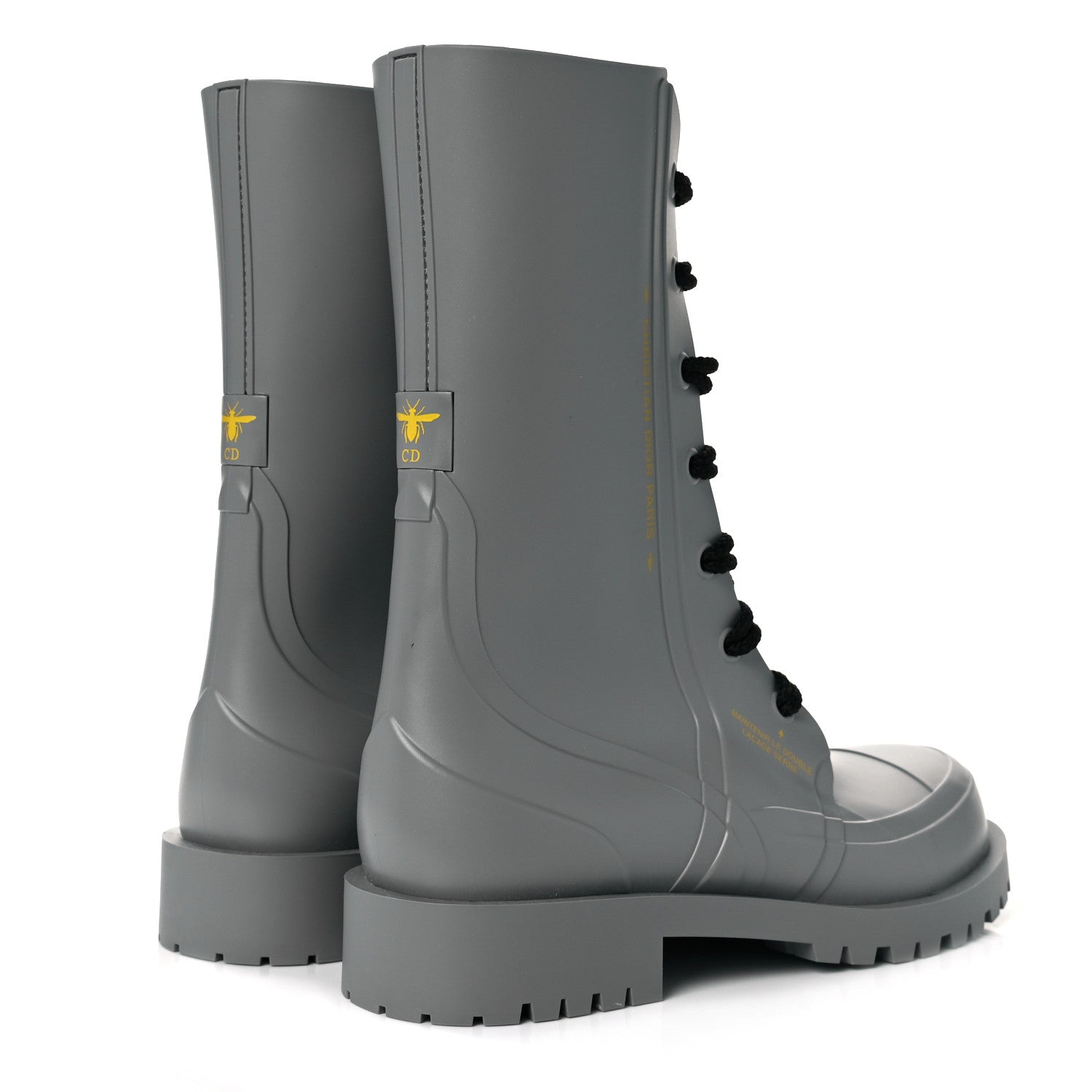 Christian Dior Rubber Diorcamp Low Boots 40 Grey 4 of 8