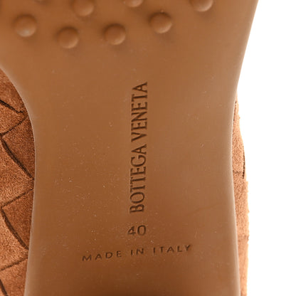Bottega Veneta Suede Intrecciato Atomic Mid Heel Ankle 40 Caramel 7 of 8