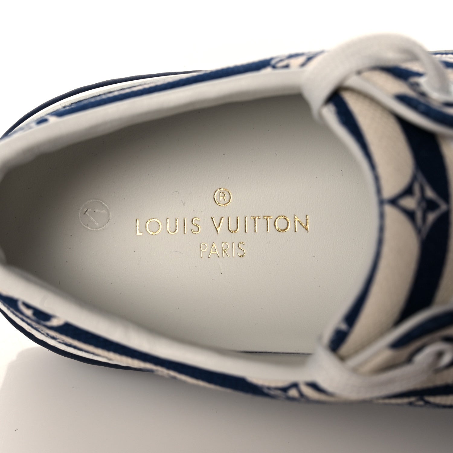Louis Vuitton Canvas Escale Stellar Sneakers 38 Blue 7 of 8