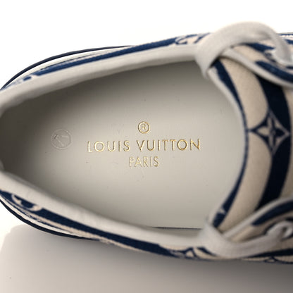 Louis Vuitton Canvas Escale Stellar Sneakers 38 Blue 7 of 8