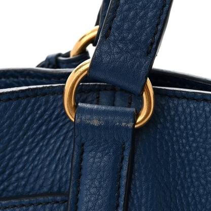 Prada Vitello Daino Side Pocket Tote Bluette 11 of 11