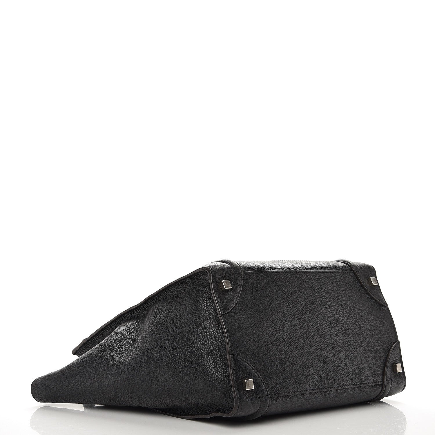 Celine Drummed Calfskin Mini Luggage Black 4 of 10