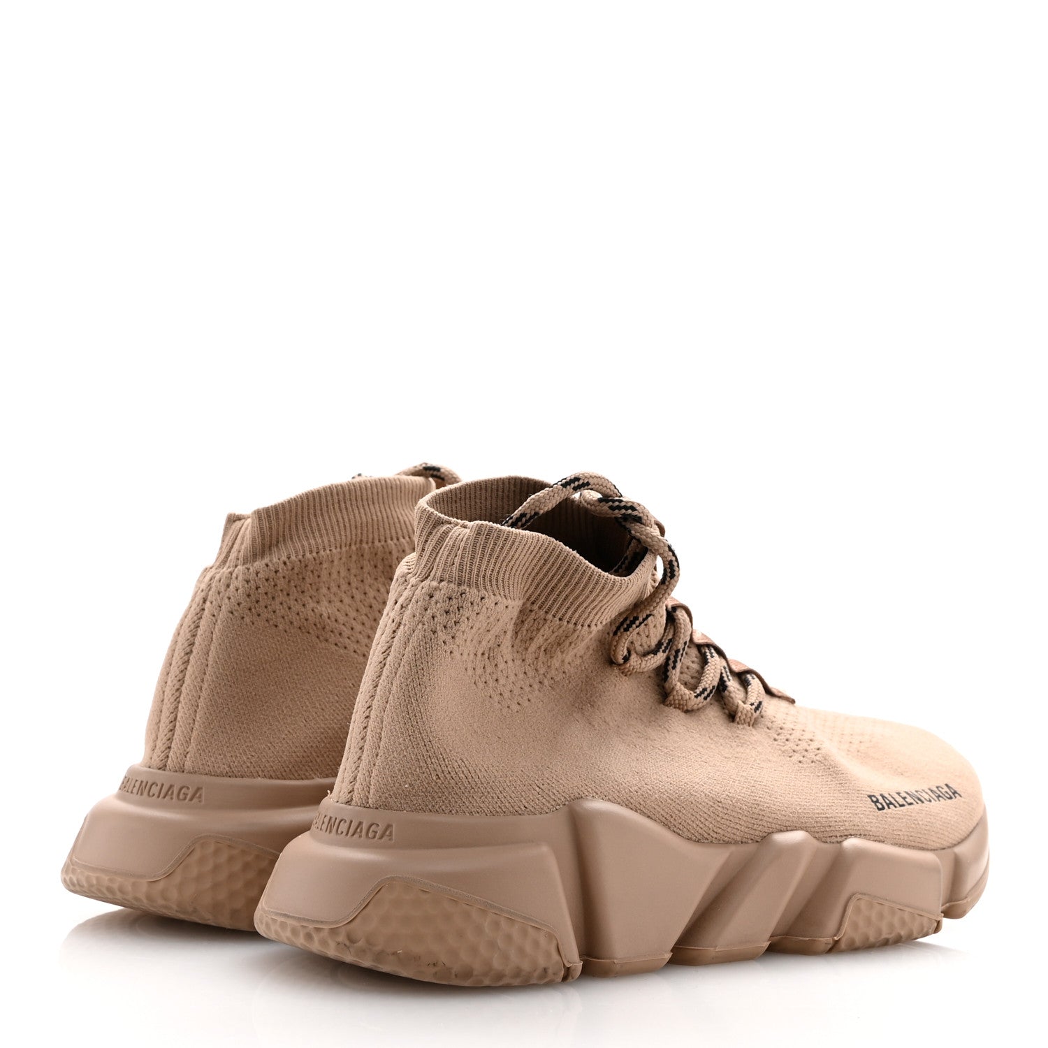 Balenciaga Technical 3D Knit Womens Speed Lace Up Sneakers 36 Beige 5 of 10