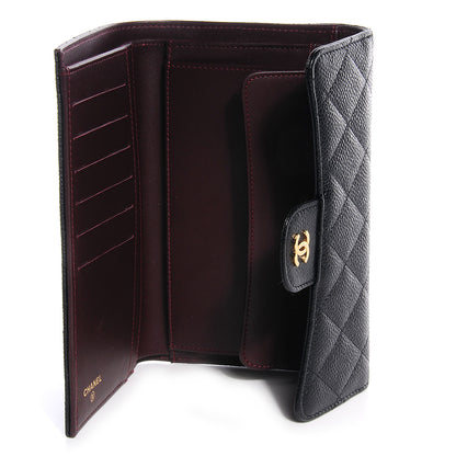 Chanel Caviar Quilted Large Flap Wallet Black 6 of 9