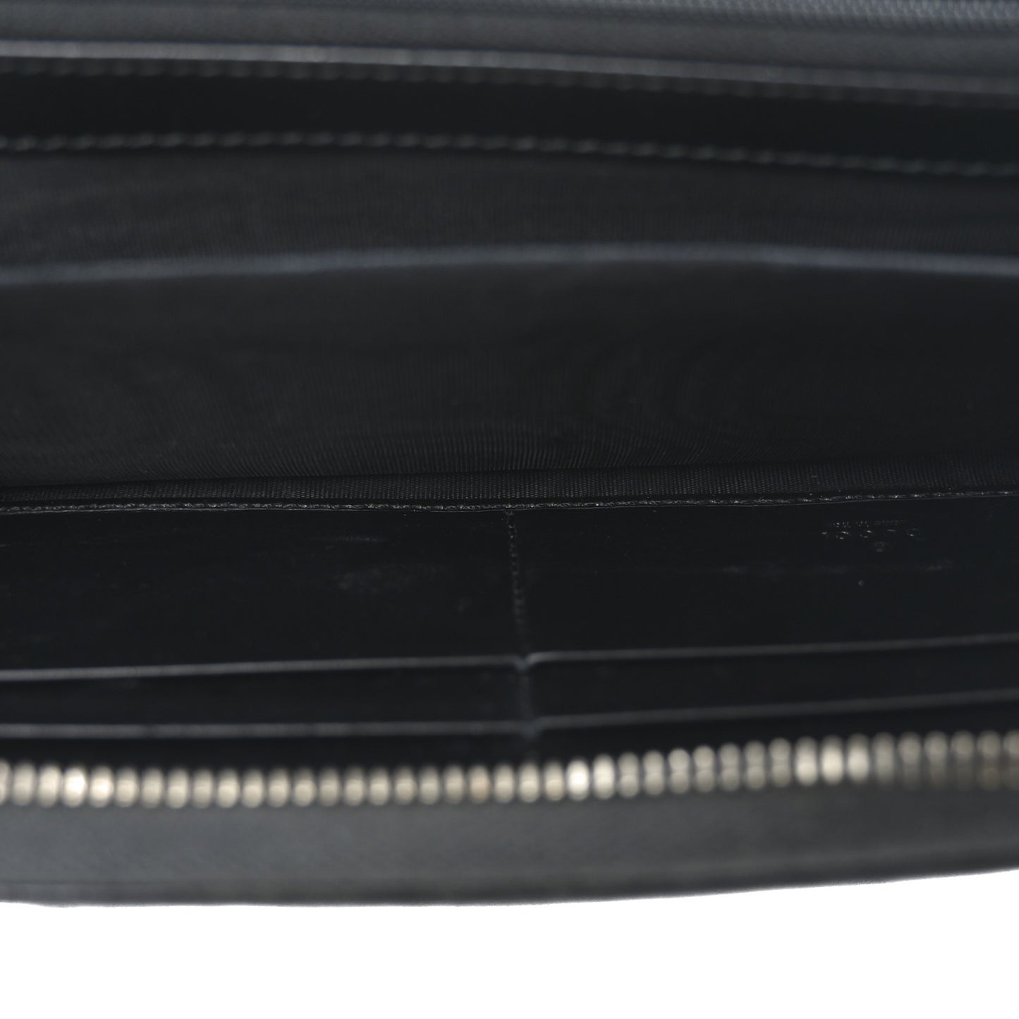 Guccissima Signature Zip Around Organizer Wallet Black