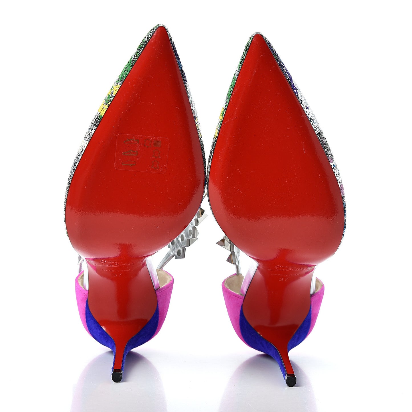 Specchio Brosse Paillettes Planet Chic 100 Pump 37 Version Multicolor