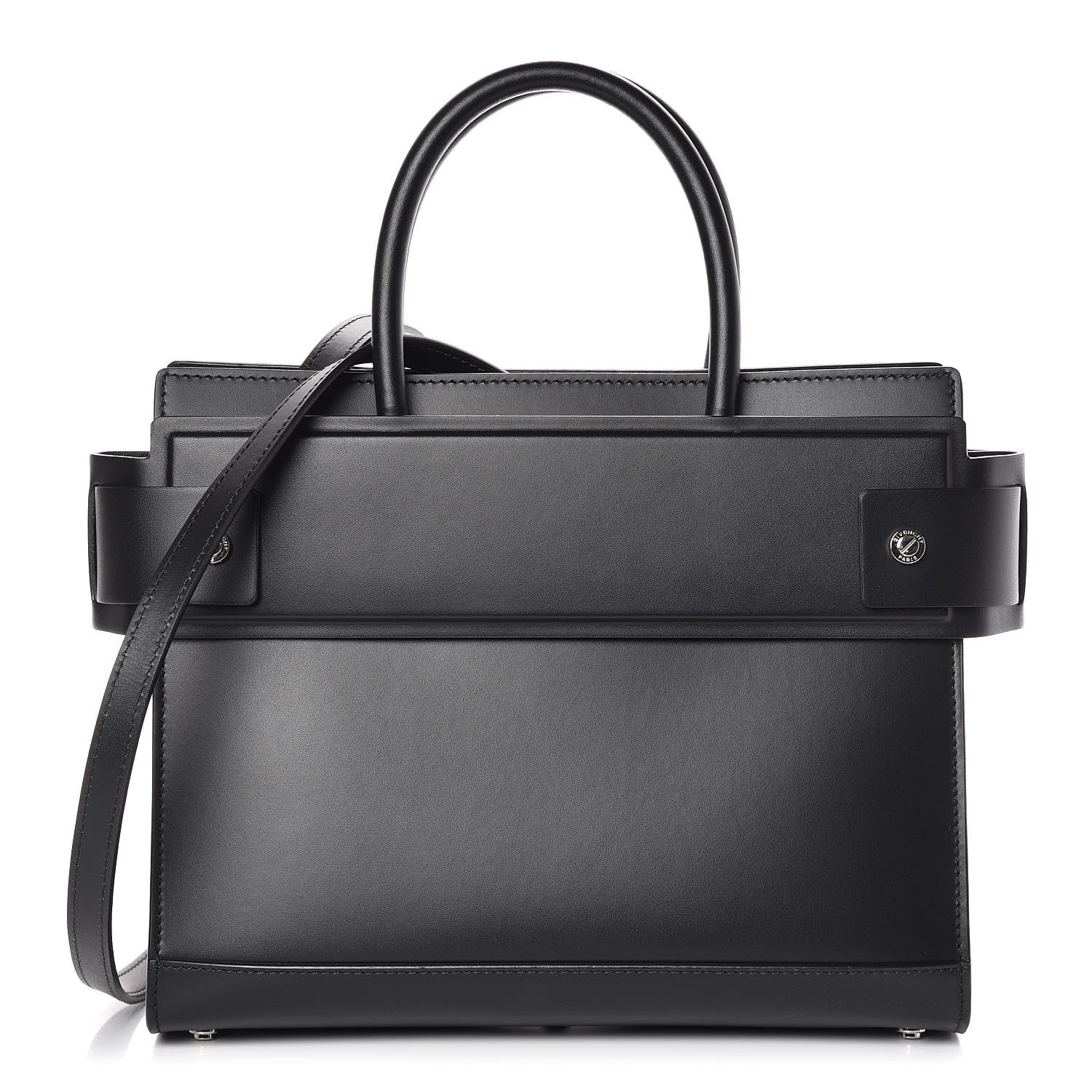 Givenchy Smooth Calfskin Small Horizon Satchel Black 1 of 11