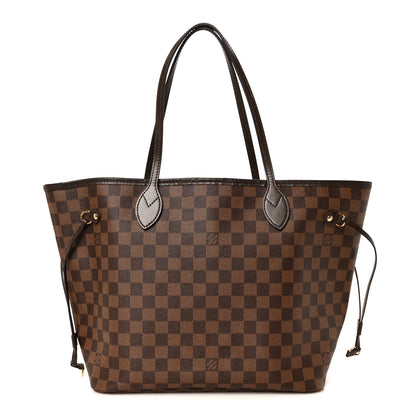 Louis Vuitton Damier Ebene Neo Neverfull MM Rose Ballerine 1 of 11