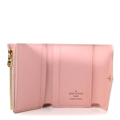Louis Vuitton Damier Azur Zoe Wallet Rose Ballerine 4 of 6