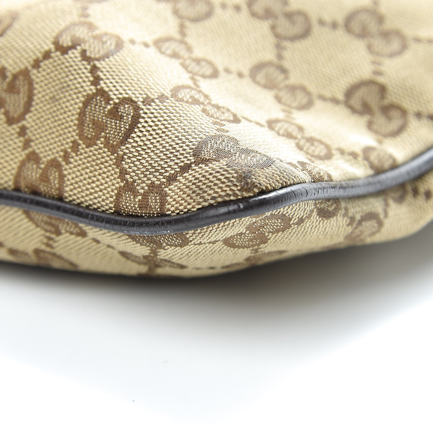 Gucci Monogram Web Small Flat Messenger Bag Brown 10 of 11