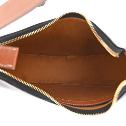 Celine Triomphe Canvas Calfskin Ava Shoulder Bag Tan 5 of 11