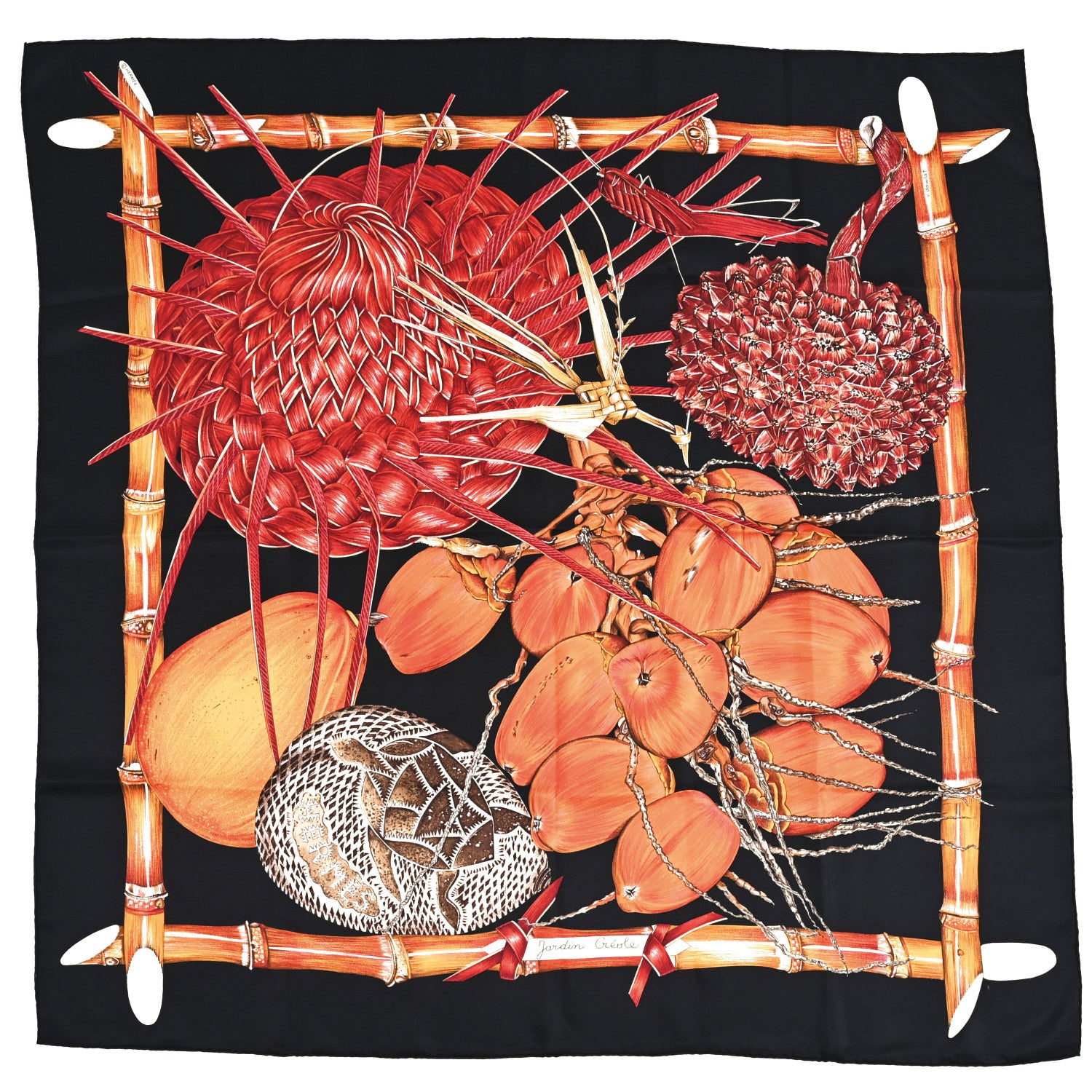 Hermes Silk Jardin Creole Scarf 90 1 of 4