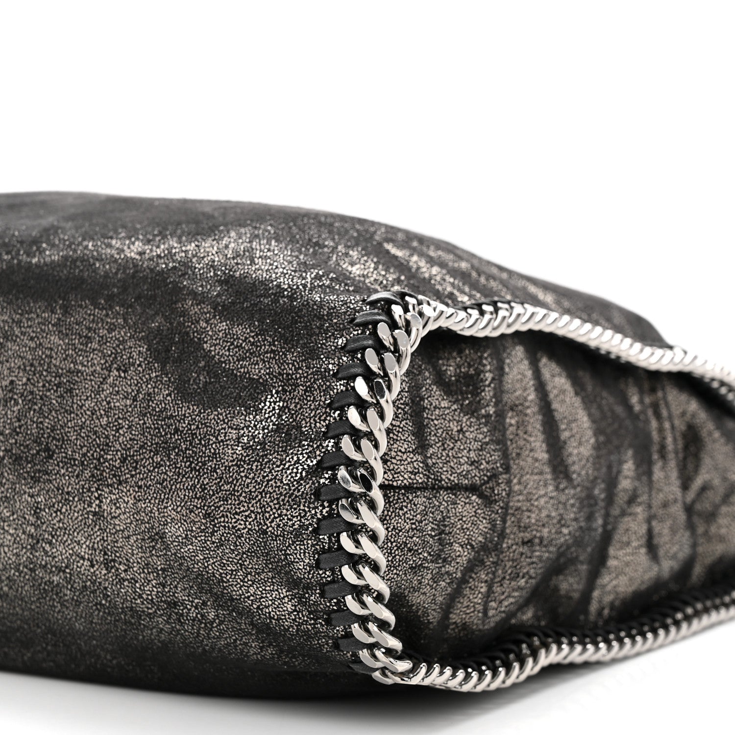 Stella McCartney Metallic Shaggy Deer Big Falabella Tote Black 12 of 12