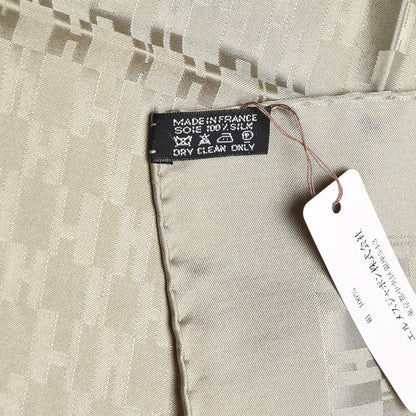 Hermes Silk Faconnee Pocket Square 4 of 4