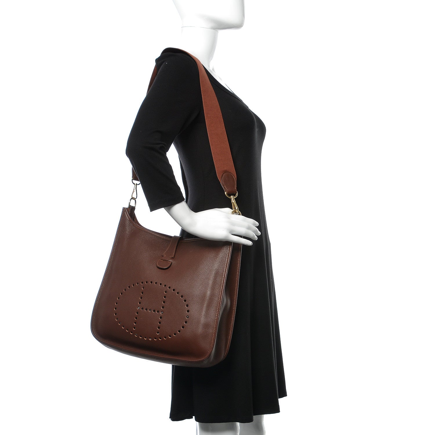 Hermes Evergrain Evelyne GM Havane 2 of 12