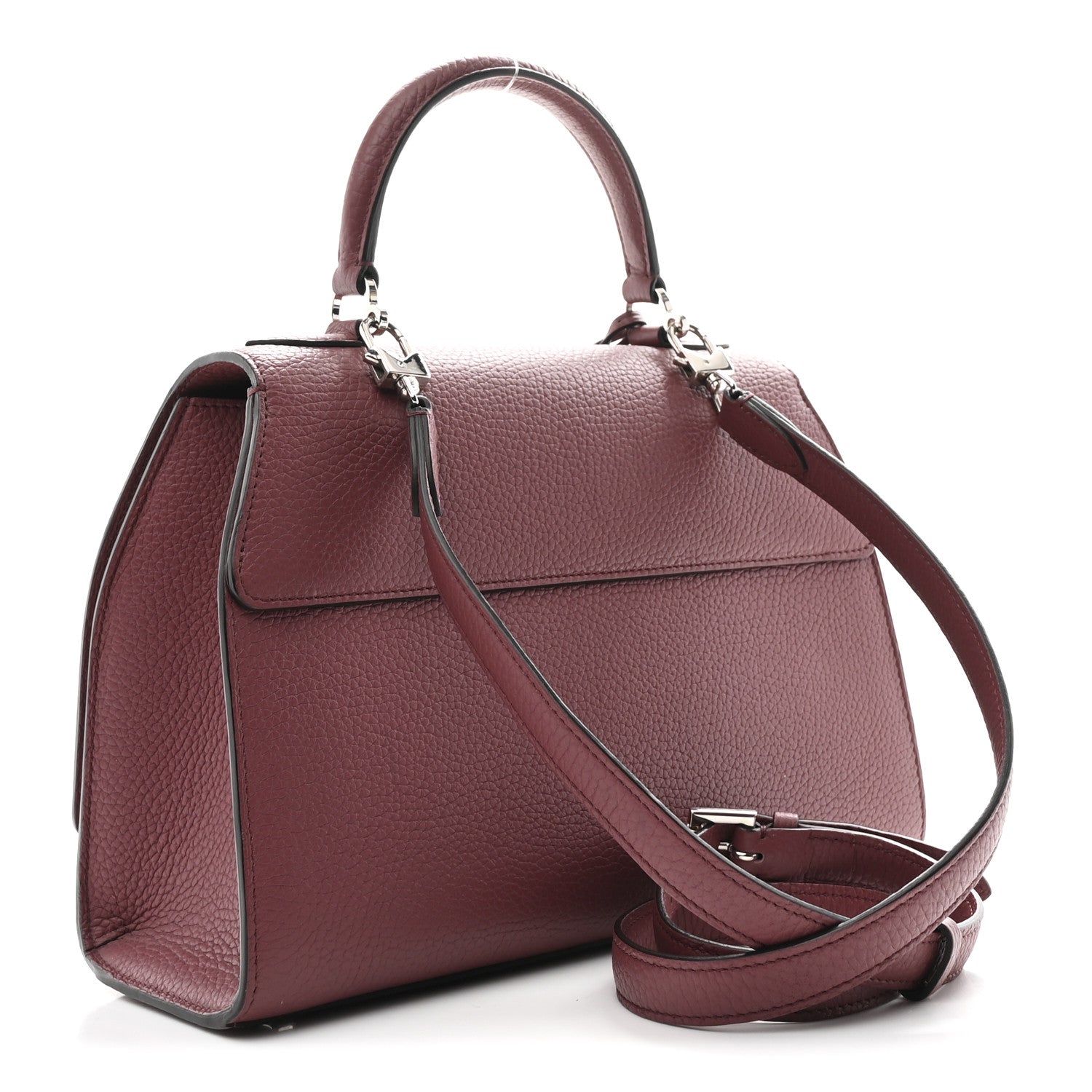 Moynat Carat Calfskin Rejane PM Wood Rose 3 of 9