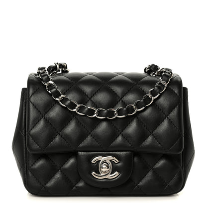 Chanel Lambskin Quilted Mini Square Flap Black 1 of 11