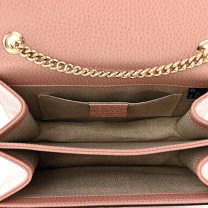 Gucci Dollar Calfskin Small Interlocking G Shoulder Bag Soft Pink 5 of 10