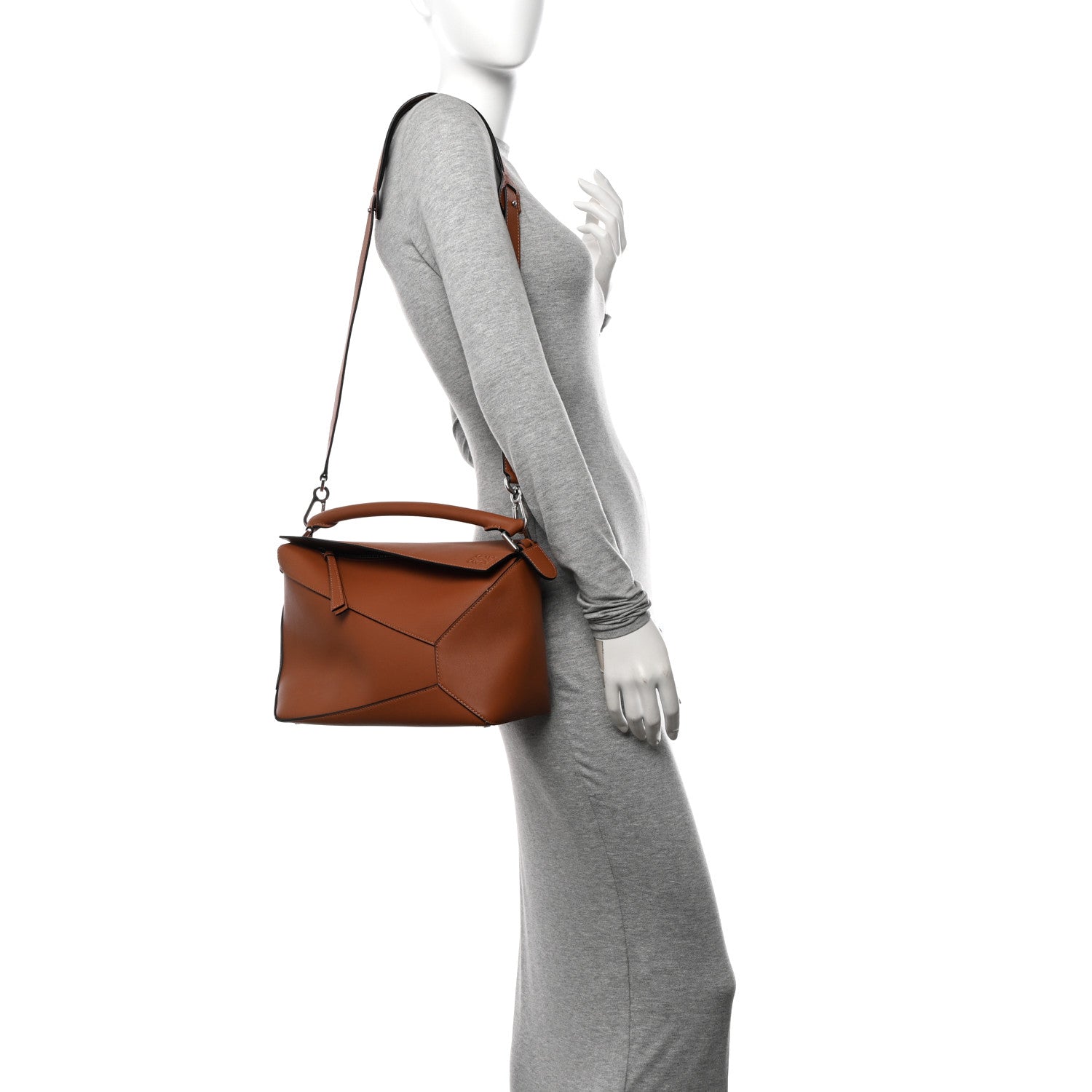 Loewe Calfskin Large Puzzle Edge Bag Tan 2 of 9